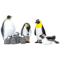 Мир морских животных Семья пингвинов