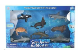 «Мир морских животных»: Касатка, 3 акулы, морж, дельфин, черепаха, тюлень