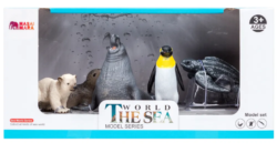 «Мир морских животных»: Тюлень, белый медвежонок, пингвин, кожистая черепаха, морской слон