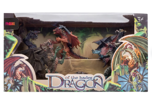 «Мир драконов» (5 драконов игрушек, 1 аксессуар в наборе с фигурками)