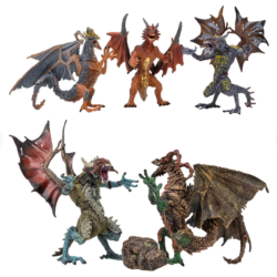 «Мир драконов» (5 драконов игрушек, 1 аксессуар в наборе с фигурками)