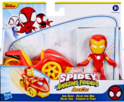Marvel Spidey and his Amazing Friends Vehicle and Figure — Iron Man