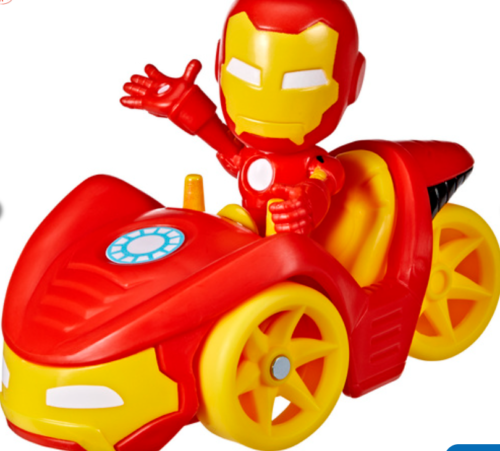 Marvel Spidey and his Amazing Friends Vehicle and Figure — Iron Man
