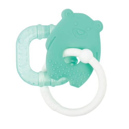 Nattou Silicone Cooling Teether Green