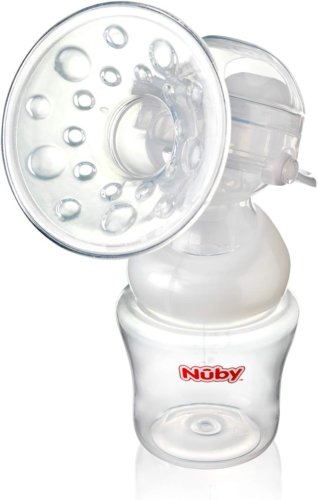 Nuby Manual Breast Pump – Quiet & Discreet| Adjustable & Portable