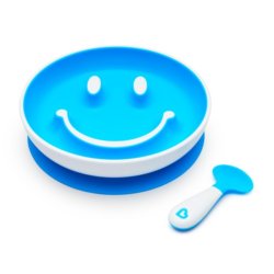 Munchkin Smile ‘n Scoop Suction Training Plate and Spoon Set
