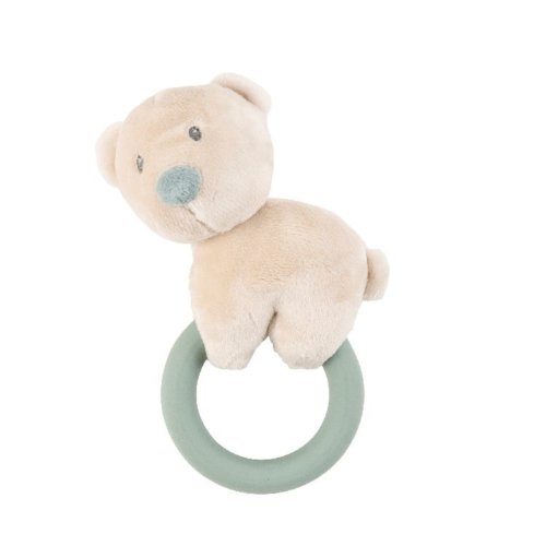 Nattou Rattle bear with silicone ring