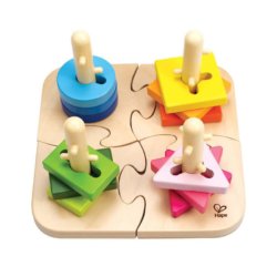 Hape-Wooden Creative Peg Puzzle