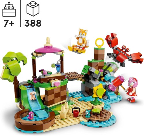 LEGO 76992 Еж Соник: Игровой набор «Остров спасения животных Эми»