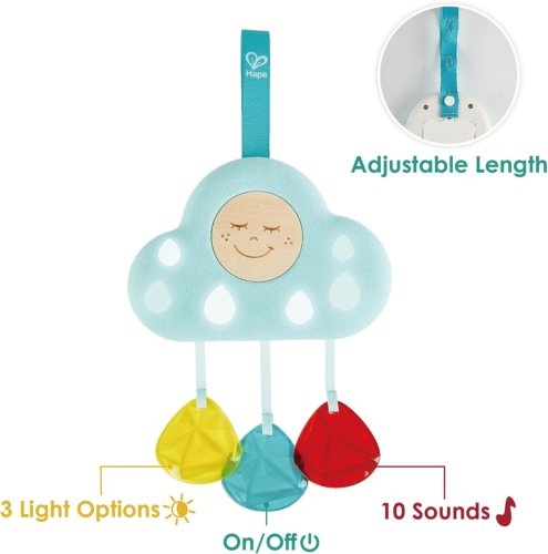 Hape Baby Crib Mobile Toy with Lights