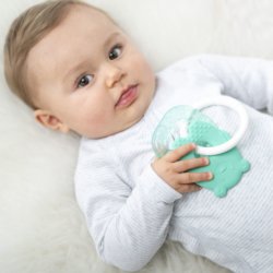 Nattou Silicone Cooling Teether Green
