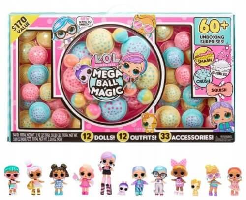 L.O.L. Surprise Mega Ball Magic! Волшебный набор из 12 кукол + 60 аксессуаров