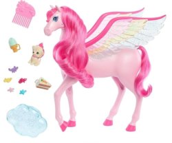 Barbie Touch of Magic Розовый крылатый конь Пегас