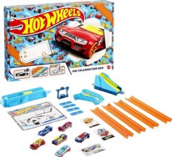 Hot Wheels Celebration Box Трасса с 6-ю машинками