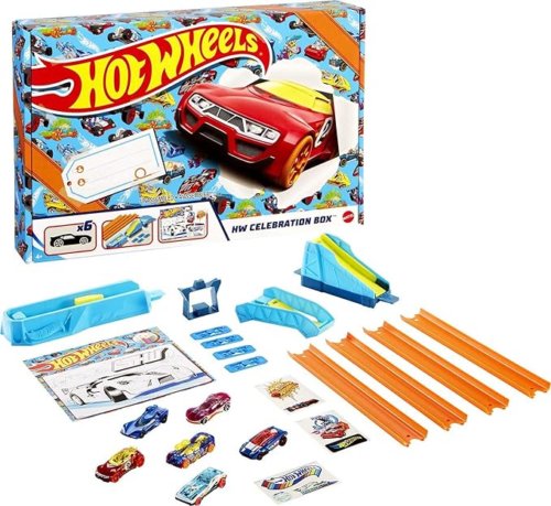 Hot Wheels Celebration Box Трасса с 6-ю машинками