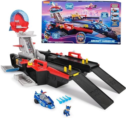 Paw Patrol The Mighty Movie Pup Squad Aircraft Carrier HQ