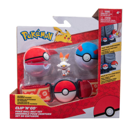 Pokemon Clip ‘N’ Go Poke Ball Belt Set Scorbunny