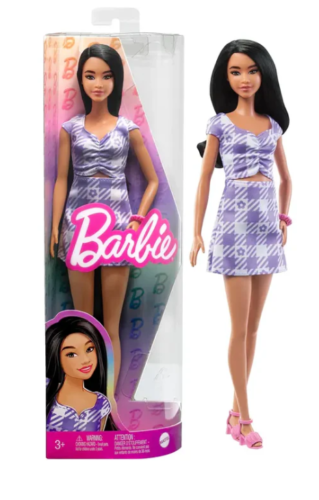 Barbie Fashionistas Кукла в нежном платье с фигурным вырезом