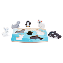 Hape Polar Animal Tactile Puzzle E1620