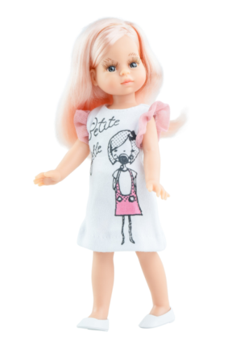 Paola Reina Кукла Елена в платье с ажурными рукавами, 21 см