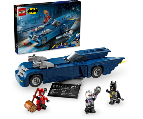 LEGO Batman Бэтмен с бэтмобилем против Харли Квинн и Мистера Фриза 76274